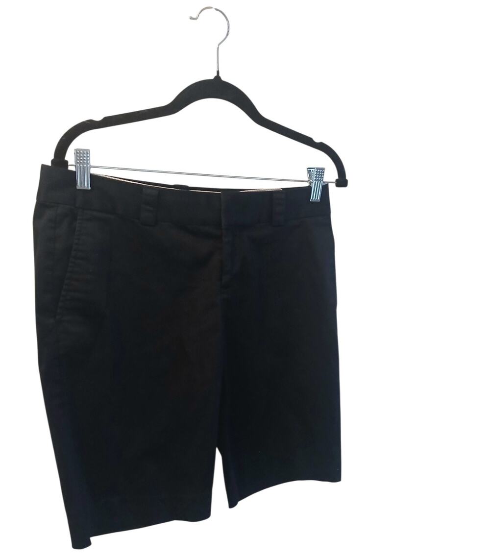 Banana Republic Black Chino Stretch Casual Mid Length Shorts Women's Size 6